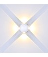 4W rund LED væglampe - IP65, 110lm/W, hvid, udendørs, inkl. lyskilde