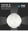 4W rund LED væglampe - IP65, 110lm/W, hvid, udendørs, inkl. lyskilde