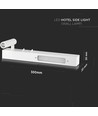 3W+3W LED hotel sengelampe - Hvid, 3000K, aluminium, væglampe