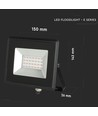 20W Rød LED projektør - IP65 udendørs, Sort hus, arbejdslampe