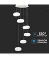 76W Designer pendel, dæmpbar - 6500lm, 3000K, TRIAC fasedæmp, 120 grader, sort finish
