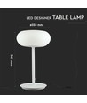 25W LED Bordlampe - Designer, Touch Dæmpbar, 3000K, Hvid