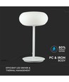 25W LED Bordlampe - Designer, Touch Dæmpbar, 3000K, Hvid