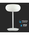 25W LED Bordlampe - Designer, Touch Dæmpbar, 3000K, Hvid