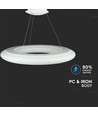 105W designer hængeloftlampe LED - TRIAC dæmpbar, 3000K, hvid