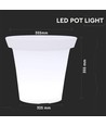 LED Pot Lyspunkt RGB - Ø35,5x32,5cm