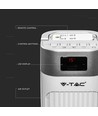55W LED Tower Fan, 36" - Hvid, 3 hastigheder, fjernbetjening, timer, oscillation, temperaturdisplay
