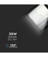 35W Solpanel LED-projektør - 4000K