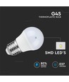 G45 LED 5,5W E27 - 4000K, 6 stk/pakke