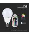 P45 LED Pære 3,5W E14 - RGB+4000K Dæmpbar, RF Kontrol, Dæmpbar