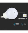 3,5W P45 LED-pære E14 - RF-kontrol, dæmpbar, RGB+6400K
