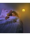0,45W Natlampe med USB - Rund, 3000K, Automatisk tænding ved mørke, Samsung LED Chip