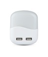 V-tac Natlampe med USB - Automatisk tænding ved mørke, Samsung chip, 0,45W, 3000K, firkantet