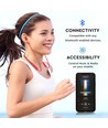 Bluetooth sport headset, rød - 500mAh batteri, 7-8 timers spilletid, 10m rækkevidde
