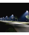 120W LED gadelampe med Samsung chip - 140lm/W, dæmpbar Inventronics driver, IP66, grå kabinet