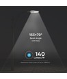 120W LED gadelampe med Samsung chip - 140lm/W, dæmpbar Inventronics driver, IP66, grå kabinet