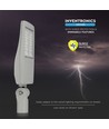 120W LED gadelampe med Samsung chip - 140lm/W, dæmpbar Inventronics driver, IP66, grå kabinet