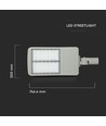150W LED gadelampe med Samsung chip - 140lm/W, Inventronics dæmpbar driver, IP65, grå aluminium