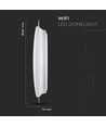 40W LED loftslampe med stjernehimmel effekt - Smart Home, dæmpbar, CCT, 2800lm, virker med Alexa/Google Home