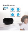 Transportabel Bluetooth højttaler, 2x3W - Sort, TWS, indbygget mikrofon, AUX, TF kort, RGB lys