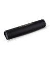 Bærbar Bluetooth højttaler med stofdesign - 2x3W, sort, FM radio, USB/TF, TWS, genopladelig, 39,4cm lang