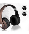 Trådløse Bluetooth hovedtelefoner med justerbar bøjle - Op til 12 timers spilletid, 10m rækkevidde, brun