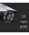 1080P IP sikkerhedskamera, 12V - Full color night vision, IP65, bevægelsessensor, ONVIF
