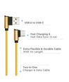 1M USB Kabel Type-C - Guld (Diamond Serie)