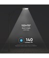 100W LED gadelampe - 140lm/W, 14.000lm, Samsung LED chip, grå, udendørs