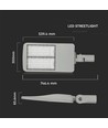 150W LED gadelampe, 140lm/W - Samsung LED chip, Inventronics driver, 5700K, IP65