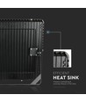 1000W LED Projektør - Samsung Chip, 4000K, Sort Hus, 120lm/W
