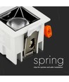 4W kvadratisk LED indbygningsspot, Samsung chip, RA90 - 5700K, 12 grader, hul: 45x45mm