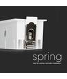 20W LED indbygningsspot med Samsung chip, RA90 - 12°, 5700K, Hul: 20x4,5 cm, Mål: 20,7x5,4 cm