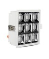36W Samsung LED indbygningspanel, RA90 - Kvadratisk, 2880lm, Hul: 120x120mm, Reflector SMD Downlight
