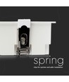 16W kvadratisk LED indbygningsspot - Samsung LED chip, 38°, hvid kant, kold hvid