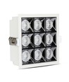 36W Firkantet LED indbygningspanel, Samsung chip - RA90, 2880lm, Hul: 120x120mm, 38 grader