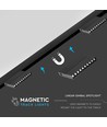 10*2W LED magnetisk gimbal lineært spotlys 4000K-sort IP20 24V