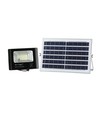 25W Solara LED projektør med solcelle - 550lm, IP65, sort, inkl. fjernbetjening og solpanel
