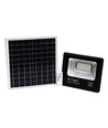 20W solcelle LED projektør - 1650lm, IP65, 6000K, sort, inkl. solpanel og fjernbetjening