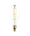 E27 24W LED ED120 filament pære - 160lm/W, 4000lm, klar glas, 6400K, Ø12cm, højde 30cm