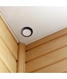 PIR loftssensor til indbygning, 360° - Sort, IP20, detekteringsafstand op til 8m, hulmål: Ø4cm