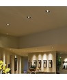30W LED indbygningsspot med Samsung chip - 2400lm, 120°, sort kant, Ø22cm, 5 års garanti