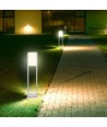 10W LED havelampe, hvid - Samsung LED chip, IP65, 3000K, 80cm høj