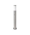 80cm havelampe med sensor - E27 fatning, rustfrit stål, IP44, max 60W