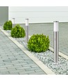 Pullertlampe E27 - PIR-Sensor, Rustfrit Stål, 80 cm, Satin Nikkel, IP44