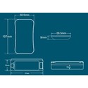 LEDlife rWave touch CCT fjernbetjening - 4 zoner, batteri, inkl. holder