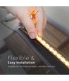 5m 12W/m COB-LED strip, RA90 - 24V, IP20, 512 LED pr. meter, COB LED