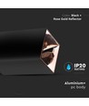 GU10 påbygningsspot, kvadratisk - Sort og rose guld, aluminium, IP20, uden lyskilde