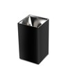 GU10 kvadratisk påbygningsspot - Sort/krom, aluminium, IP20, uden lyskilde