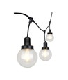 LED Lyssnor (3m) - Matt Sort IP65, med Pære (6 Pærer)